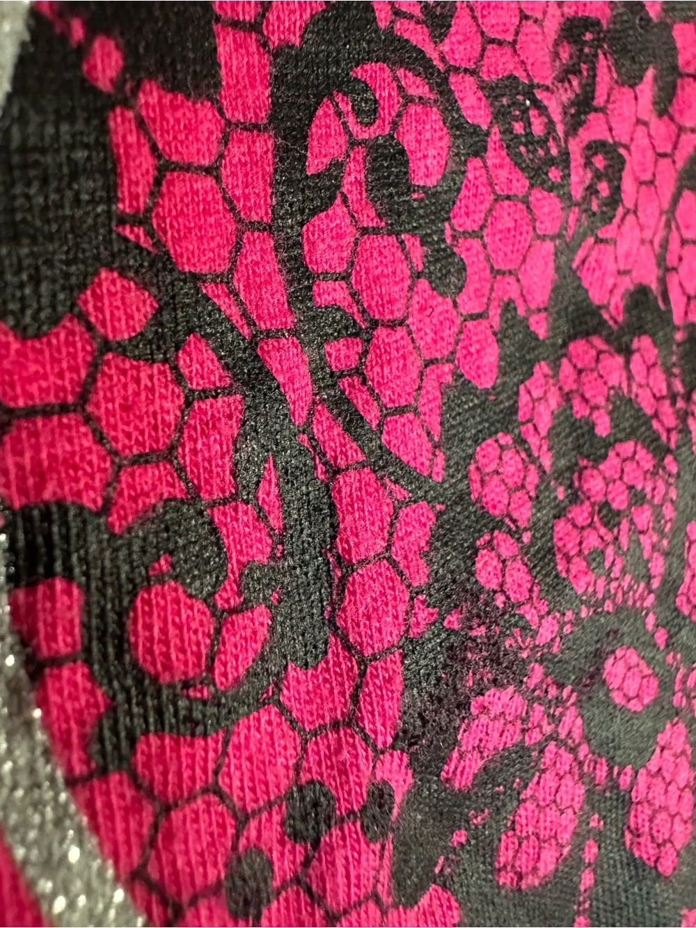 Disney Mickey Mouse 2 Piece Pajama Set XL 16-18 Pink Floral Capri Sleepwear - Picture 6 of 12